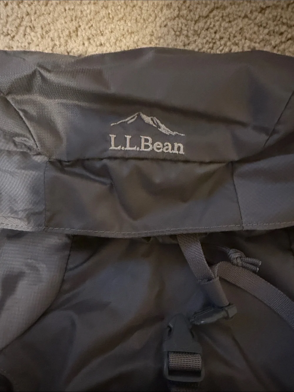 L.L. Bean Gray Travel/Camping Backpack